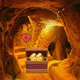 Big golden cave land escape