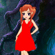 Wow red frock girl escape